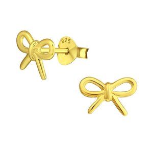 COPY - 14k Gold Dainty Bowtie Stud Earrings
